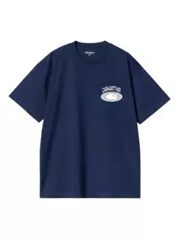 Футболка с графичным принтом CARHARTT WIP, синий