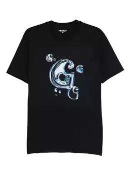 Футболка с графичным принтом CARHARTT WIP, синий
