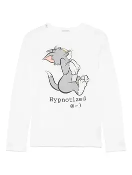 Футболка с графичным принтом Dolce & Gabbana Kids, белый