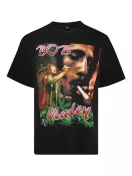 Футболка с графичным принтом EARTHLING VIP, черный