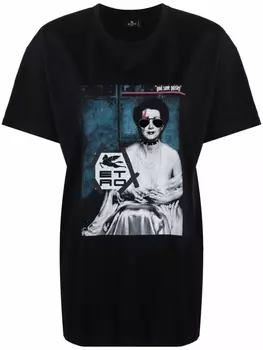 Футболка с графичным принтом ETRO, черный