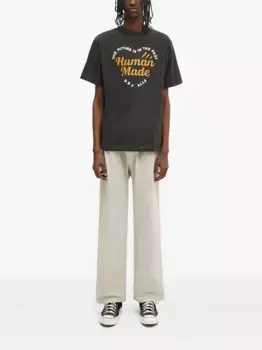Футболка с графичным принтом Human Made, черный