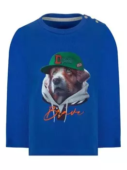 Футболка с графичным принтом Lapin House, синий