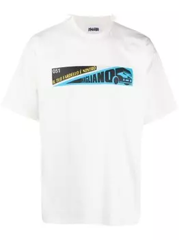 Футболка с графичным принтом Magliano, белый