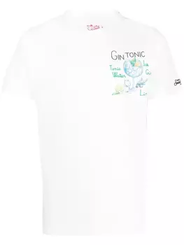 Футболка с графичным принтом MC2 Saint Barth, белый