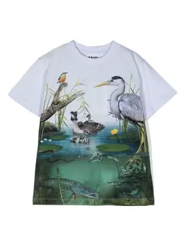 Футболка с графичным принтом Molo, зеленый