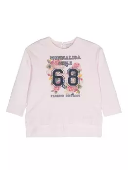 Футболка с графичным принтом Monnalisa, розовый