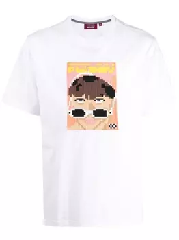 Футболка с графичным принтом Mostly Heard Rarely Seen 8-Bit, белый