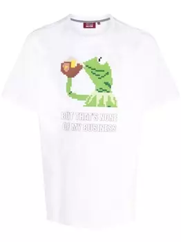 Футболка с графичным принтом Mostly Heard Rarely Seen 8-Bit, белый