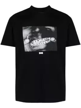 Футболка с графичным принтом Nahmias, черный