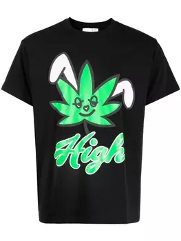 Футболка с графичным принтом Natasha Zinko, черный