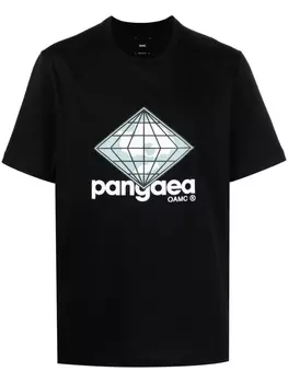 Футболка с графичным принтом OAMC, черный