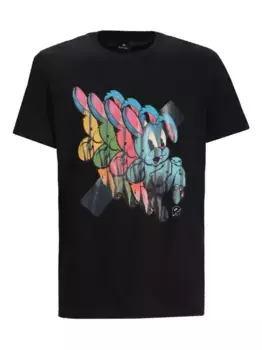 Футболка с графичным принтом Paul Smith, черный