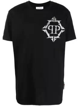 Футболка с графичным принтом Philipp Plein, черный