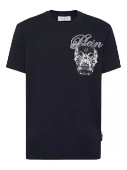 Футболка с графичным принтом Philipp Plein, синий