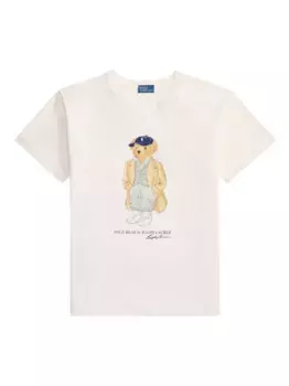 Футболка с графичным принтом POLO RALPH LAUREN, белый
