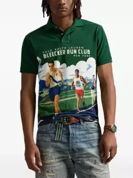 Футболка с графичным принтом POLO RALPH LAUREN, зеленый