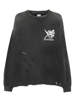 Футболка с графичным принтом SAINT MXXXXXX, черный