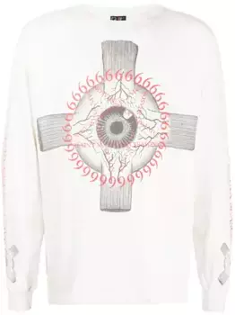 Футболка с графичным принтом SAINT MXXXXXX, нейтральный