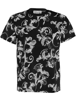 Футболка с графичным принтом Versace Jeans Couture, черный