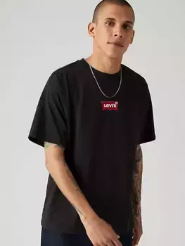 Футболка с графичным принтом в винтажном стиле Levi's, черный