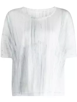 Футболка с графичным принтом Y's, белый