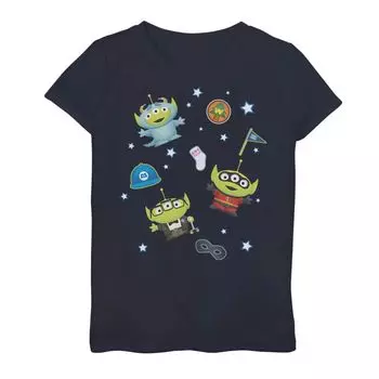 Футболка с графикой Aliens Monsters Inc. Up The Incredibles для девочек 7–16 лет для девочек Disney/Pixar Disney / Pixar
