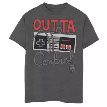 Футболка с графикой для контроллера Nintendo NES Outta Control для мальчиков 8–20 лет Licensed Character