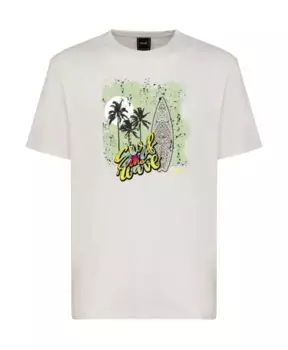 Футболка с графикой F**K, белый