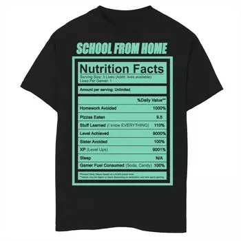 Футболка с графикой Fifth Sun Nutrition Facts для мальчиков 8–20 лет Licensed Character