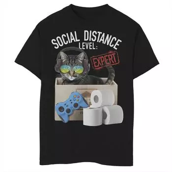 Футболка с графикой Fifth Sun Social Distance Level Expert для мальчиков 8–20 лет Licensed Character