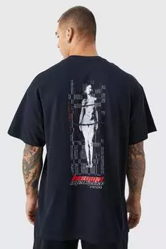 Футболка с графикой homme Boohoo, черный