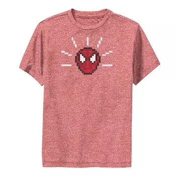 Футболка с графикой и портретом для мальчиков 8–20 лет, Marvel Spider-Man Sense, ретро видеоигра, портретное выступление Marvel