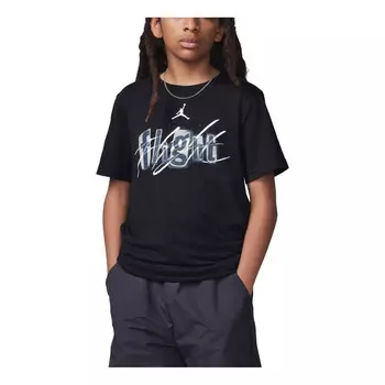 Футболка с графикой летной команды Air Jordan, черный
