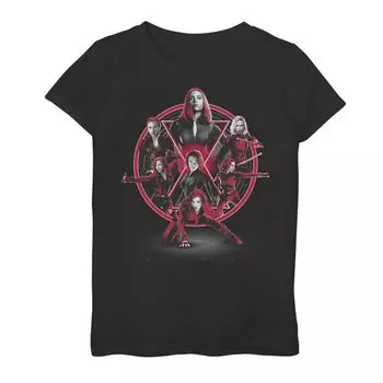 Футболка с графикой «Marvel Avengers: Endgame Black Widow» для девочек 7–16 лет Marvel