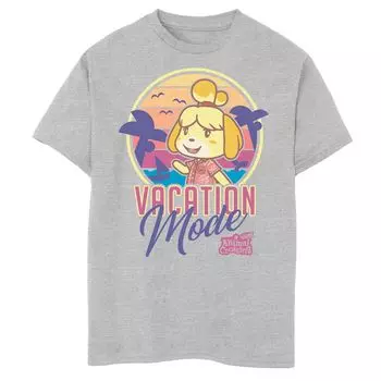 Футболка с графикой Nintendo Animal Crossing New Horizons Isabelle для мальчиков 8–20 лет, режим отпуска Licensed Character