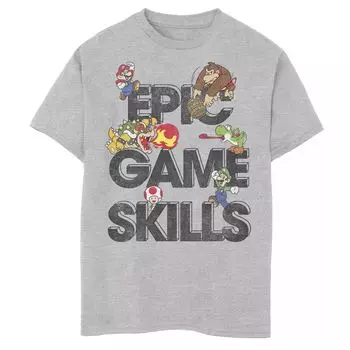 Футболка с графикой Nintendo Epic Game Skills для мальчиков 8–20 лет Licensed Character