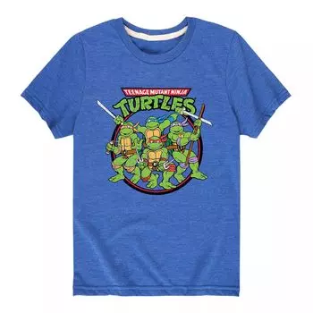 Футболка с графикой TMNT Manhole Music для мальчиков 8–20 лет Licensed Character