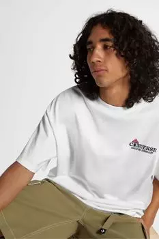 Футболка с грибным домиком Converse, белый