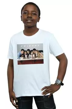 Футболка с групповым фото «Молочные коктейли» Friends, белый