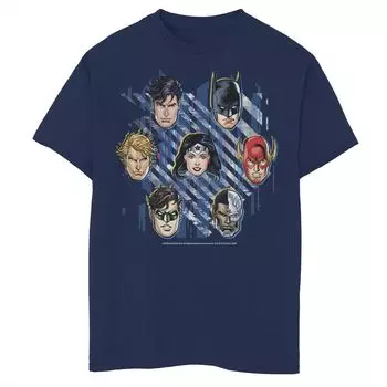 Футболка с групповым изображением «Лига справедливости DC Comics» для мальчиков 8–20 лет Licensed Character