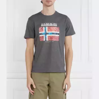 Футболка s-guiro стандартного кроя Napapijri, серый