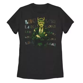 Футболка с хаотичной надписью Marvel Loki для юниоров Licensed Character