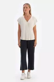 Футболка с хлопком и шпицем Dagi, белый