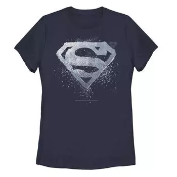 Футболка с хромированным логотипом и логотипом Juniors' DC Fandome Superman Licensed Character
