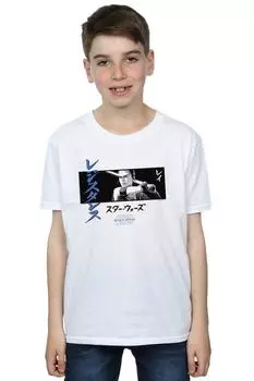 Футболка с художественной полоской «Звездные войны: Скайуокер. Восхождение Рей Катакана» Star Wars, белый