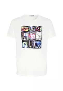 Футболка с художественным принтом спереди CHIEMSEE, цвет Star White