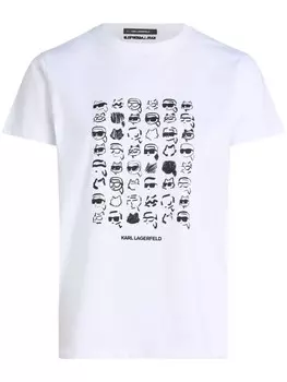 Футболка с иконкой Karl Lagerfeld, белый