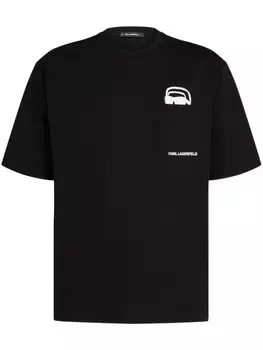 Футболка с иконкой Karl Lagerfeld, черный