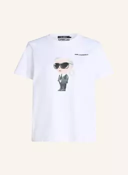 Футболка с иконой KARL LAGERFELD, белый